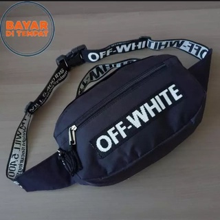 Off White Tas Multi Fubgsi /Cowok/ Cewek/Dada/Pinggang/Slempang/