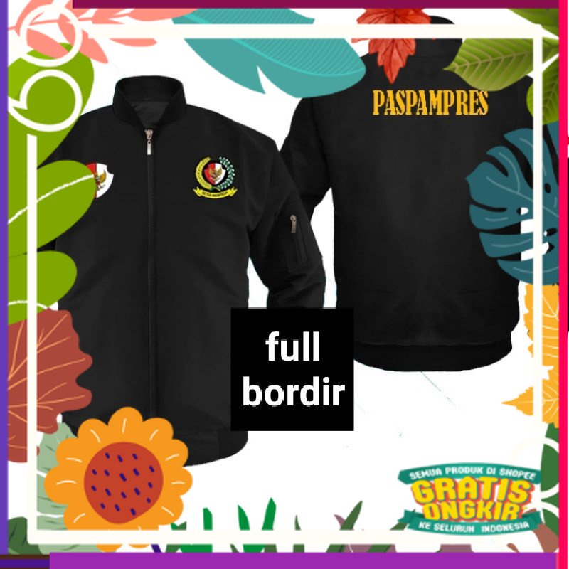 Jaket bomber Paspampres grup a full bordir jaket Paspampres grup b jaket pasukan pengamanan presiden