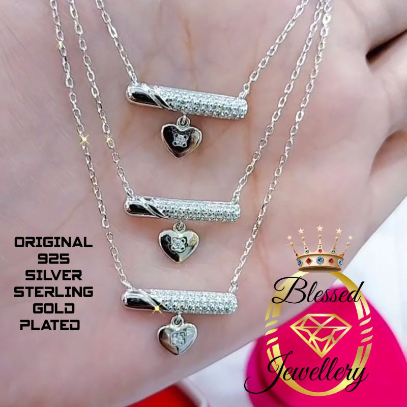 KALUNG PERAK ASLI 925 LAPIS EMAS MODEL NORI + LIONTIN