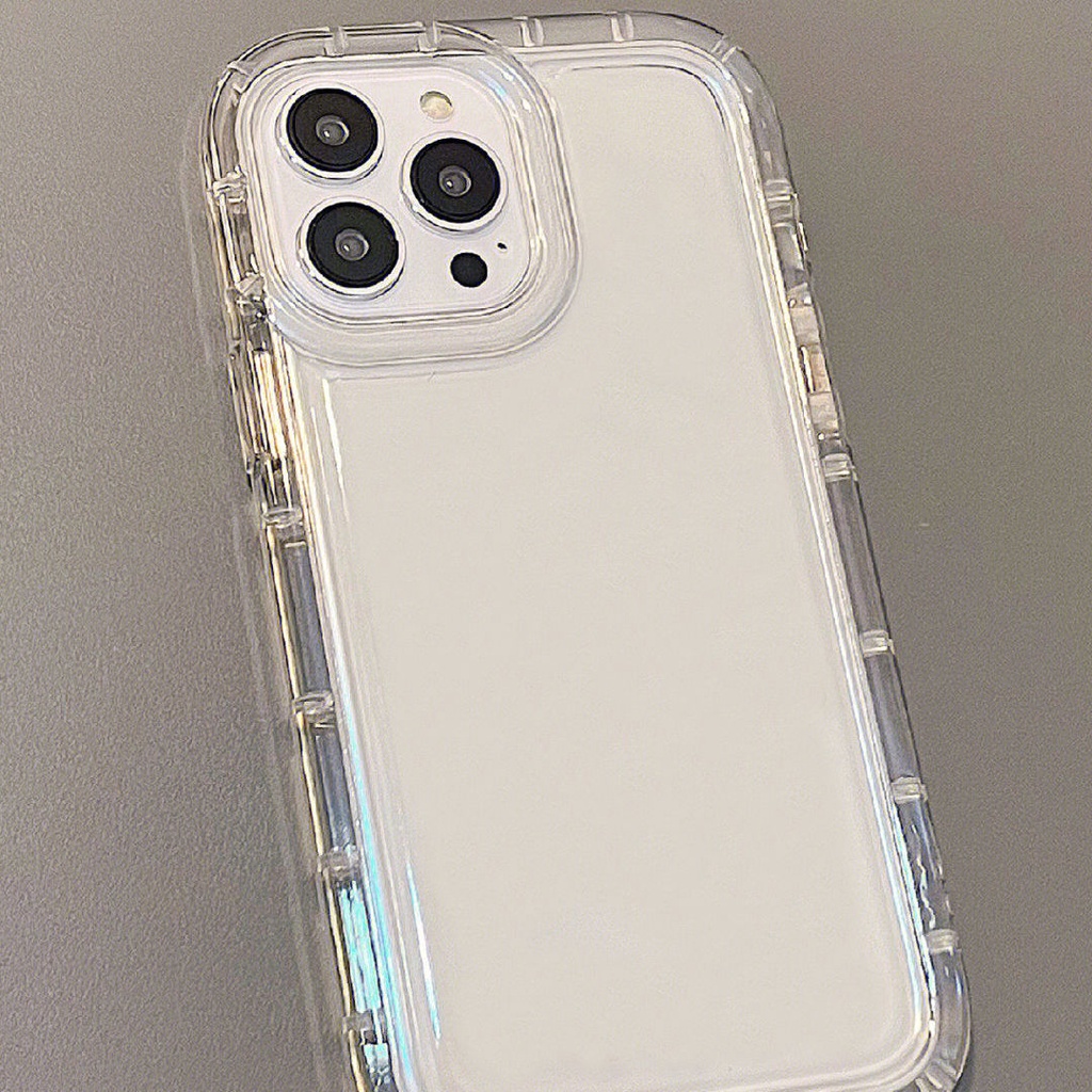 IPHONE Lembut Casing Ponsel Transparan Kompatibel Untuk Iphone14 13 11 12 Pro XS Max X XR 7 8 Plus Casing TPU Silikon Shockproof Cover