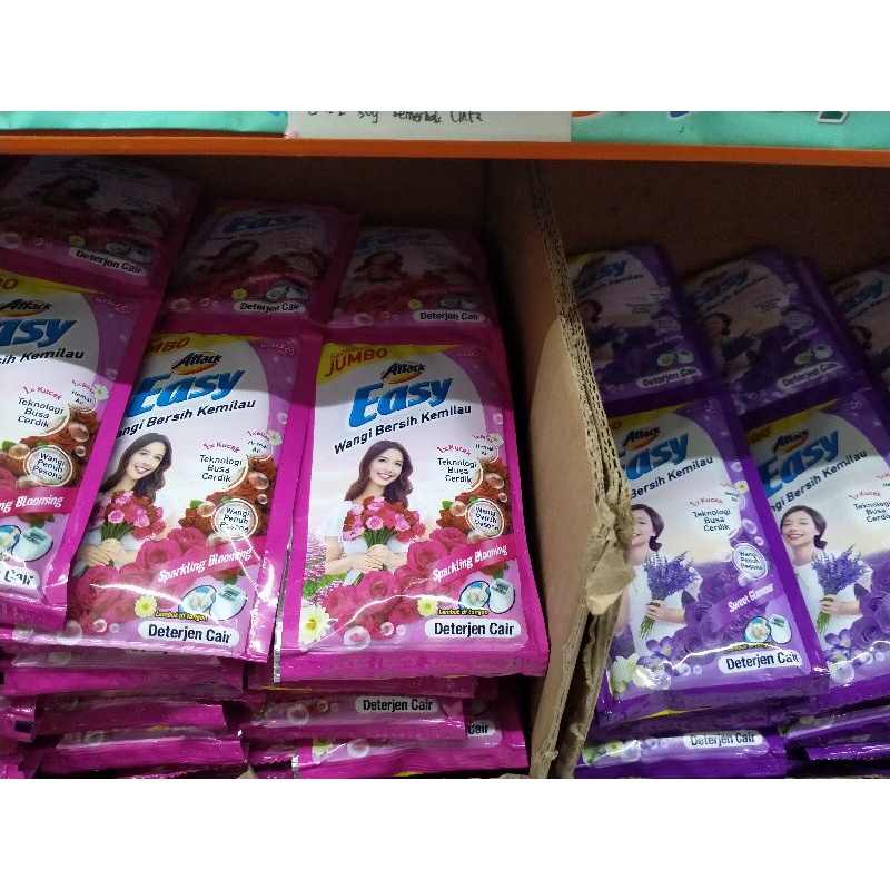ATTACK EASY DETERGENT CAIR SACHET ISI 6