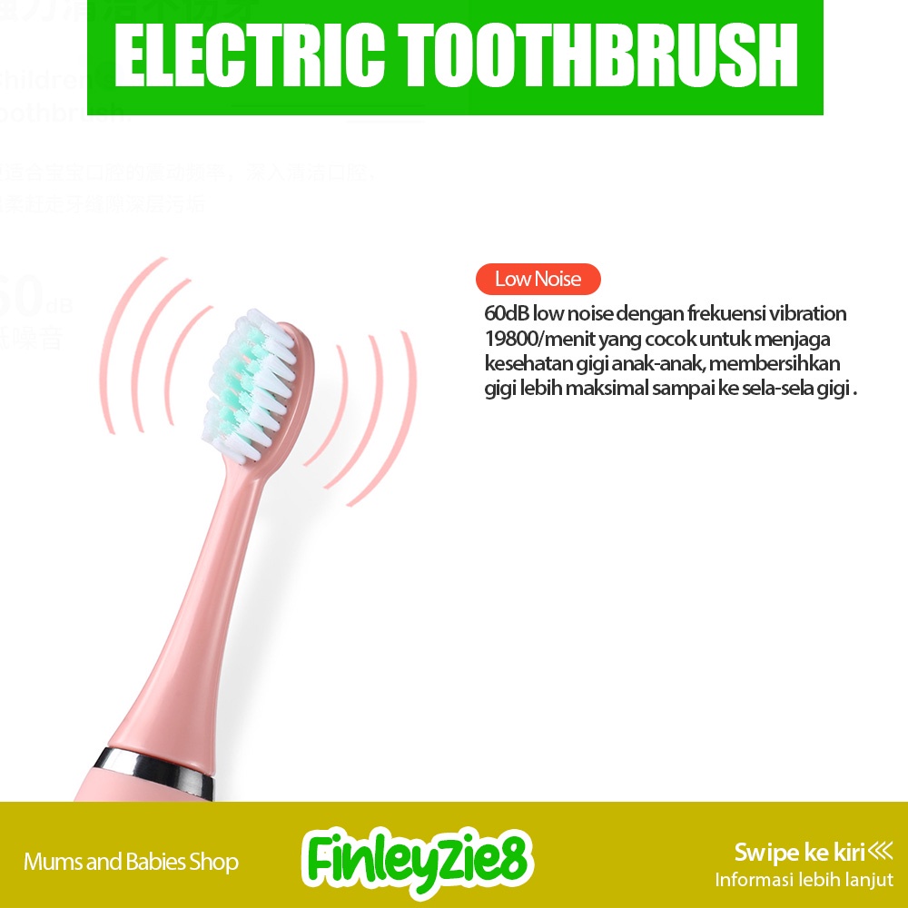 Sikat Gigi Anak Elektrik / Sikat Gigi Anak Elektrik Anak Kids Electric Toothbrush Sonic Vibration / Sikat Gigi Anak Elektronik / sikat gigi Elektrik Anak / sikat gigi Elektronik Anak / sikat gigi Elektronik / Sikat Gigi Anak Elektrik Berputar