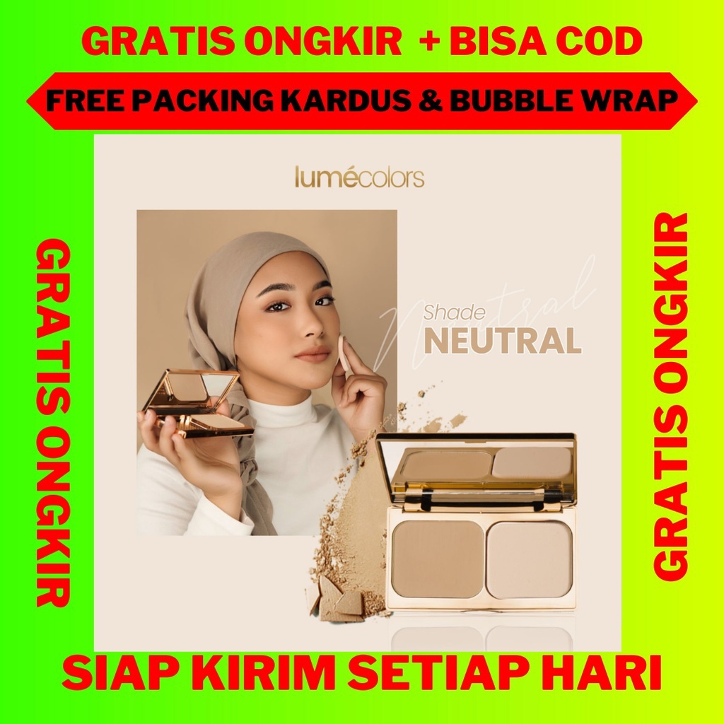 Lumecolors Compact Powder Neutral, Compact Powder Lumecolors Natural, Lumecolors Compact Powder ORI