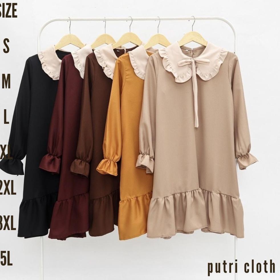 SIAP KIRIM Penolev Long Tunik - Ukuran S M L XL XXL 3XL 4XL/5L - Tunik Jumbo - Atasan Wanita Jumbo -