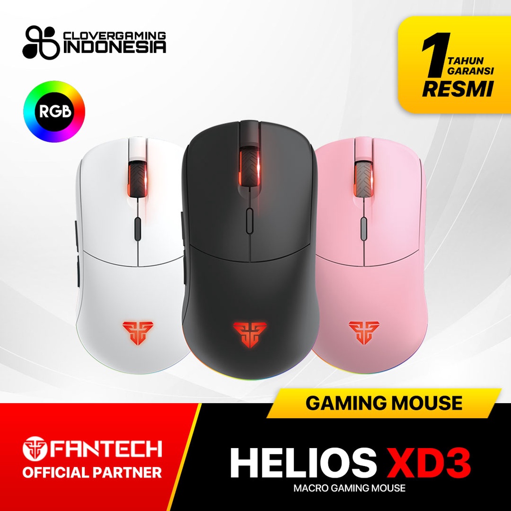 Fantech Helios XD3 RGB Wireless Gaming Mouse - Ultra lightweight XD 3 XD-3 Zowie S2 Shape