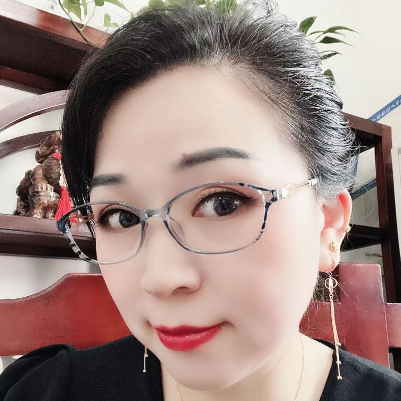 (YUZHU) Kacamata Baca Bingkai Oval Gaya Klasik New Fashion Anti Blue Light Eyeglasses Untuk Wanita