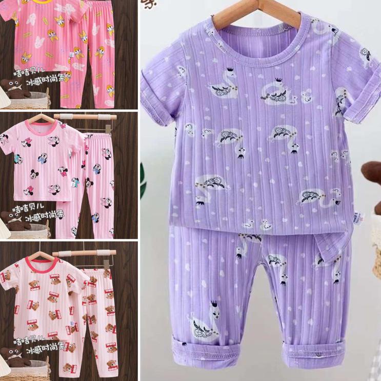 ➩ Piyama Anak New Ku Bao Lengan Pendek Girl 1 ۞