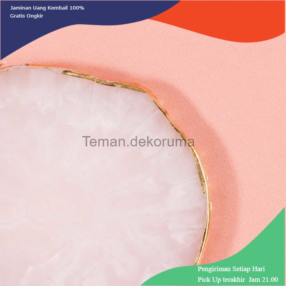 TD- TMP BLUELANS Tempat Piring Perhiasan Jewelry Display Plate Resin - 5123