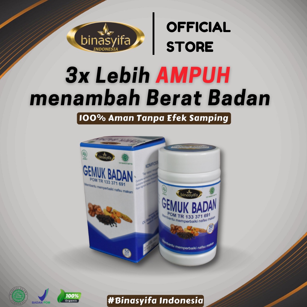 [COD] Obat Penggemuk Badan BPOM Gemuk Badan Binasyifa Penambah Berat Badan Menambah Nafsu Makan Vita