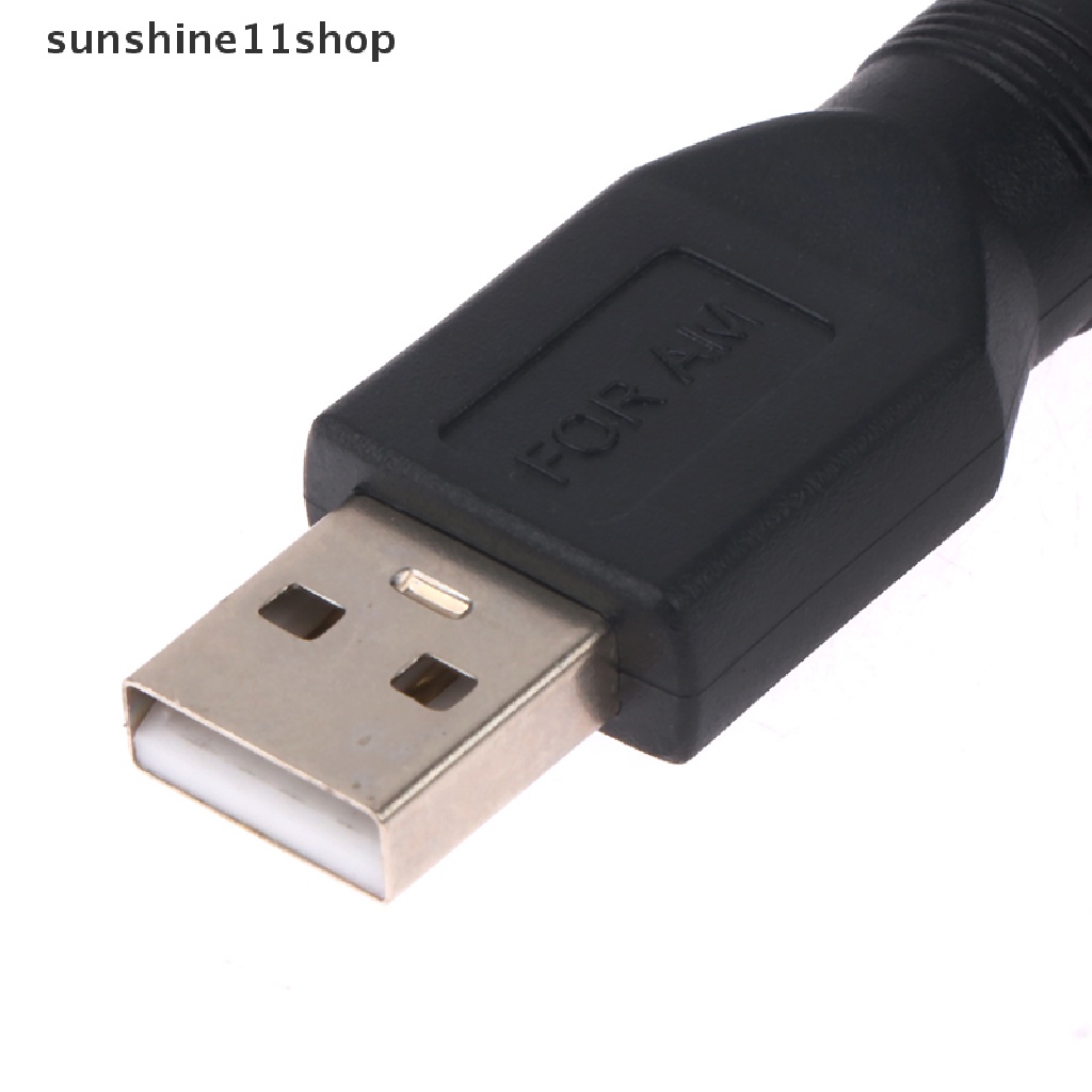 Sho 1pasang 5.5 * 2.1MM USB Male To DC5.5 Female USB Female Ke DC5.5 Female 5 V Adapter N