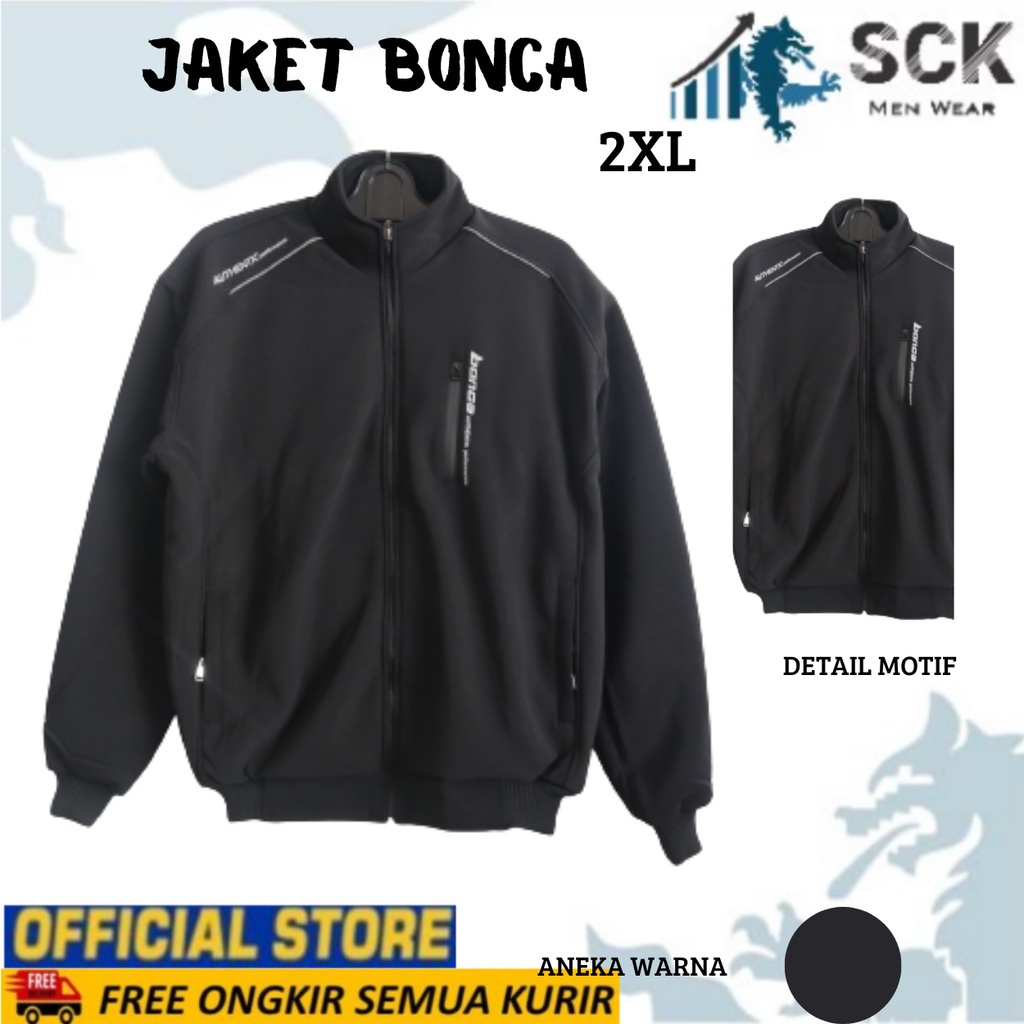 Jaket BONCA Racing Anti Air JUMBO (2XL) / JAKET PRIA PARASUT Motor / Perlengkapan Otomotif - sckmenwear GROSIR