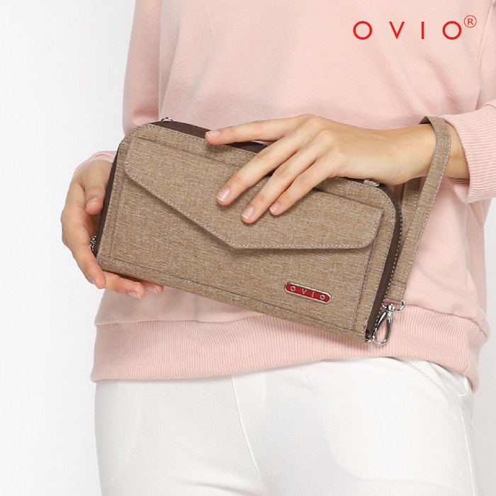 Dompet Ovio 7115 Denim / Dompet Multifungsi / Wallet Organizer