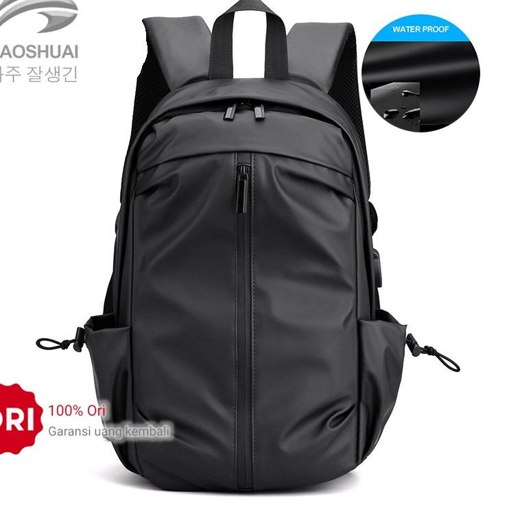 Stok Terbaru Tas Ransel Pria HAOSHUAI 3397 Tas Laptop Pria Wateroof WATCHKITE BAEOS