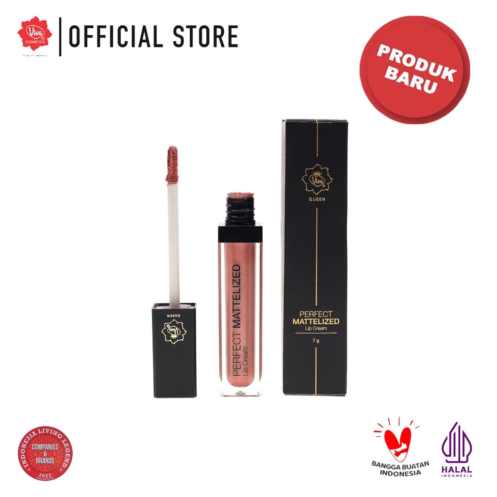 VIVA Queen Perfect Mattelized Lip Cream 7g - Lip cream Viva Original BPOM