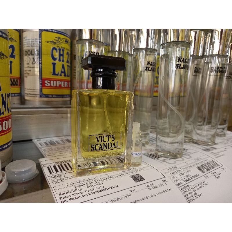 Parfum Refill spray super premium botol kotak ukuran 15ml 30ml 50ml (bebas request)