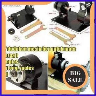 last stok Dudukan Meja Adaptor Bor Portable Menjadi Grinder Circular Saw Gerinda 10mm dan