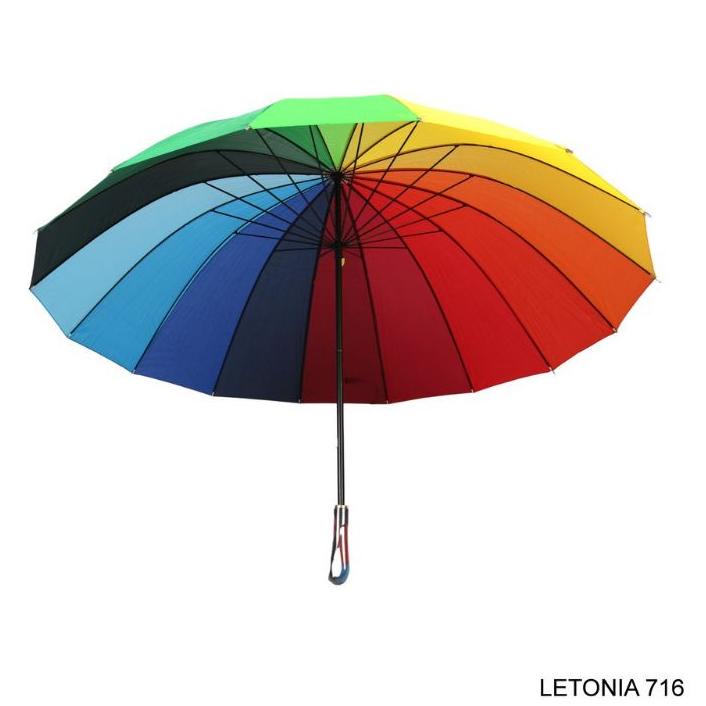 ۩ PAYUNG PELANGI RAINBOW JUMBO GOLF BESAR PAYUNG HUJAN BESAR PAYUNG GOLF ✹