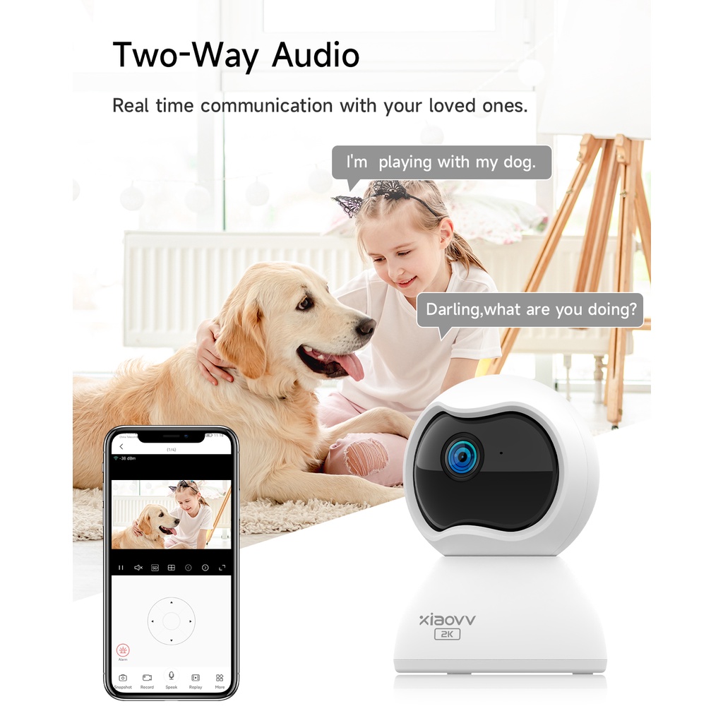 Xiaomi Mi Home Security Camera 360 1080P Full HD Camera CCTV Xiaovv Q2 Kitten 3MP