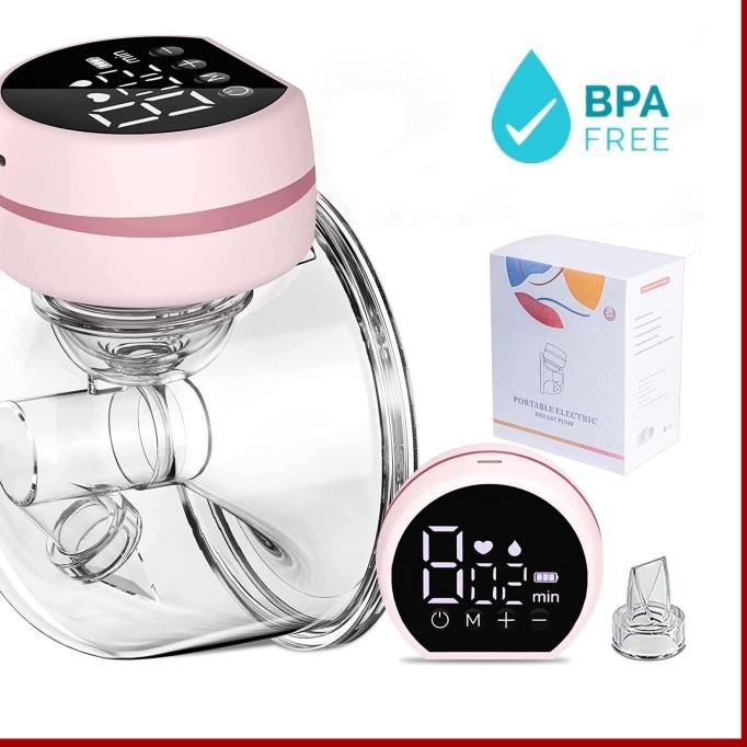 ✻ SIDMOOL Pompa ASI Elektrik Wearable Breast Pump Handsfree Portable Rechargeable ➣