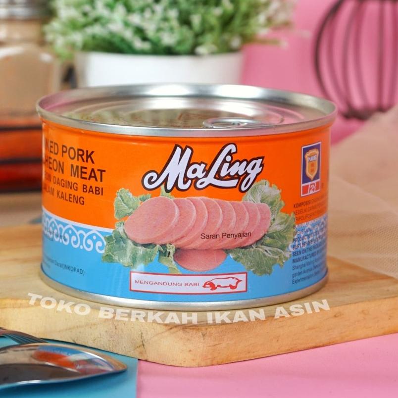 

✰ MA LING Canned Pork / Daging Babi Maling Luncheon Meat - TTS 397 GRAM - BESAR ☄