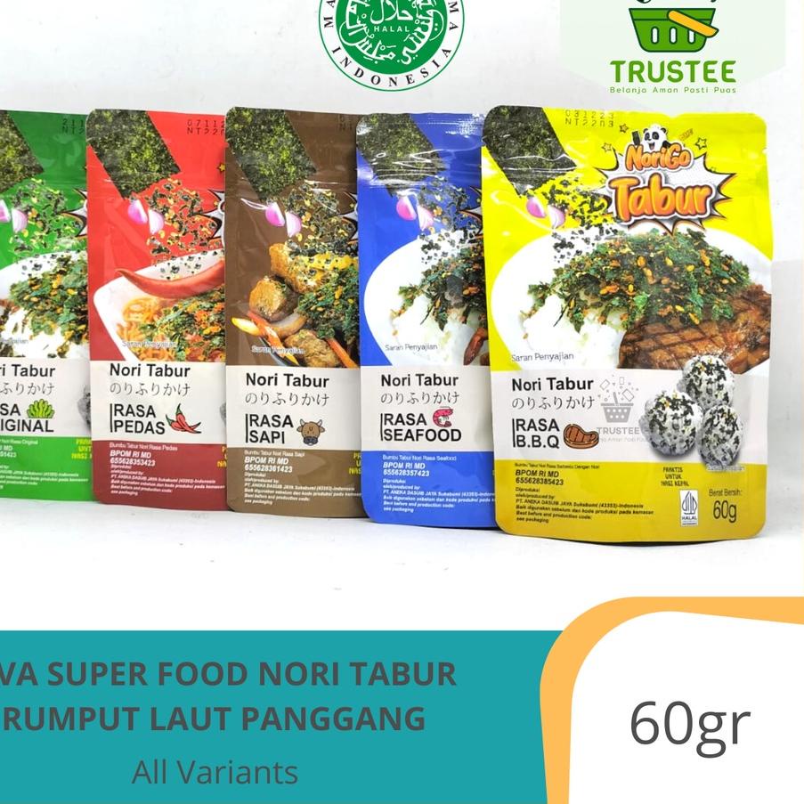 

Barang Bagus Java Super Food Nori Tabur Rumput Laut Panggang 60gr HALAL B0D.