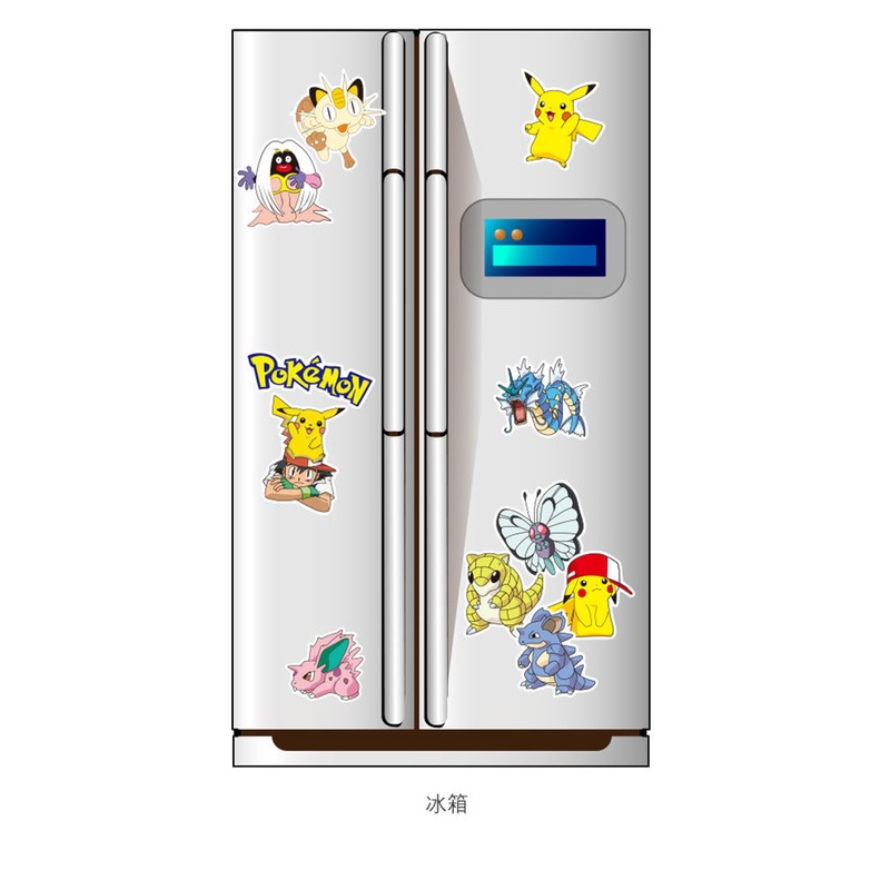 Stiker Pokemon Stiker Laptop Handphone ipad Water Cup Dekorasi Stiker