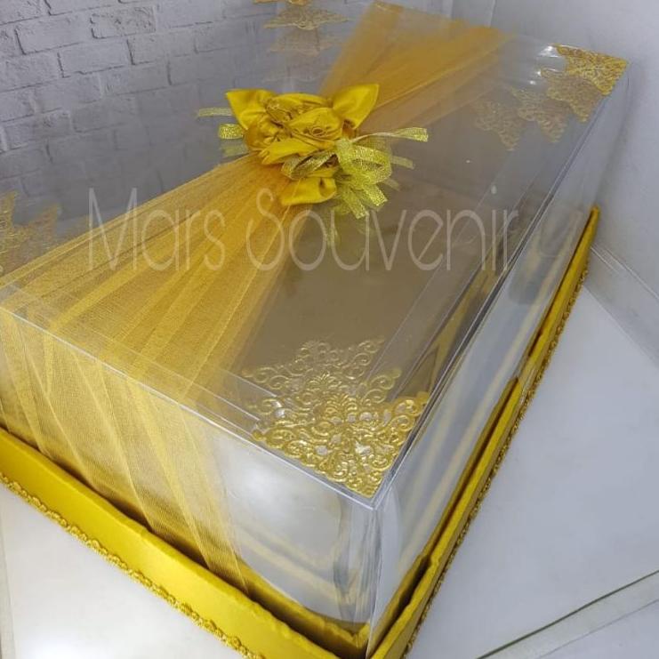 

Grosir Irit Kotak Hantaran - Seserahan Mika Tile 1 Set Isi 4 Box UK Sedang-