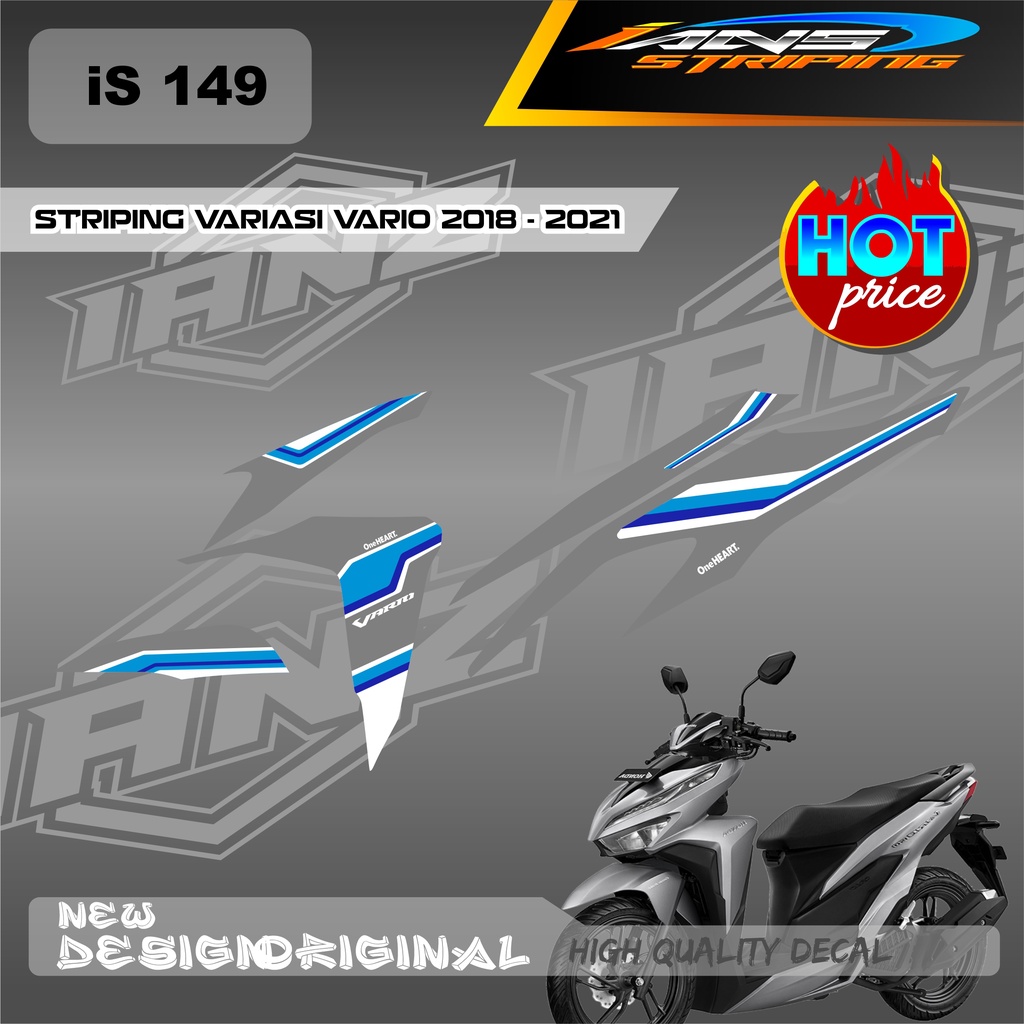 DECAL STRIPING LIST VARIO TECHNO 110 OLD / HONDA VARIO TECHNO 110 MENGGUNKAN BAHAN BERKUALITAS /  TIDAK MUDAH PUDAR / DECAL KERETA VARIO TECHNO  IS149