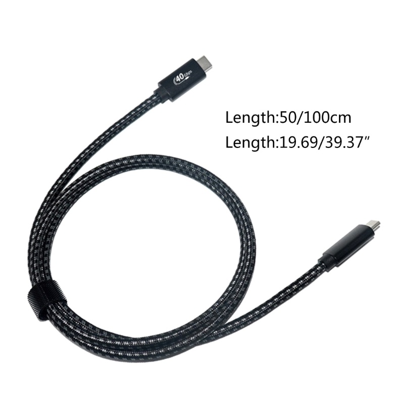 Zzz Kabel Transfer Data USB4 USB C Cable USB C to USB C PD100W Kabel Cas USB4 Extension Cable 8K @ 60hz Kabel Display