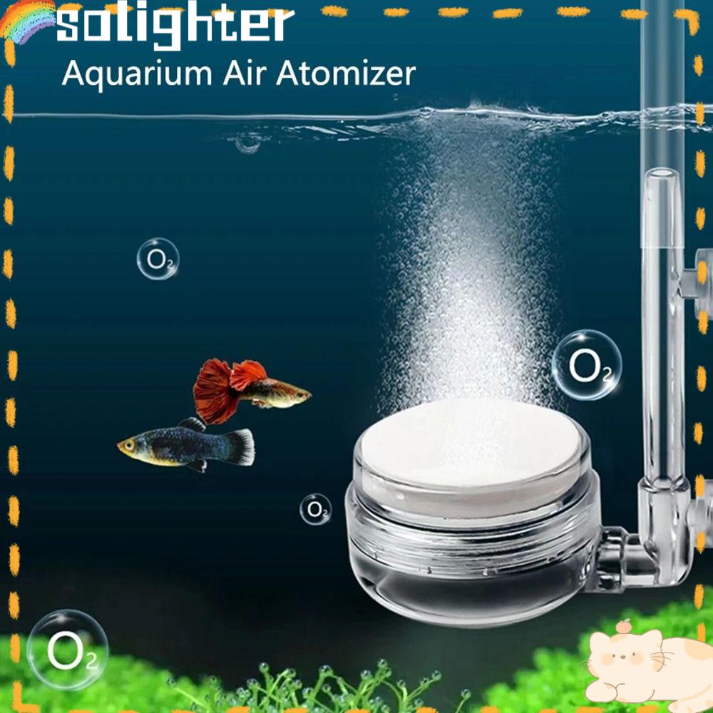 Solighter Pompa Oksigen Mute Untuk Akuarium Dengan Suction Cup Air Pump Sand Stone
