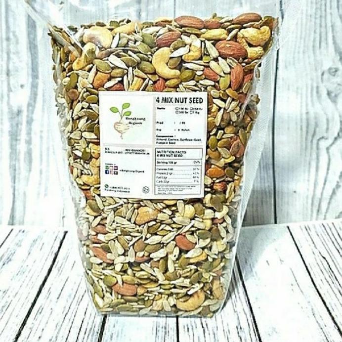 

❃ MIX NUT SEED 500gr - Almond, Cashew, Pumpkin Seed, Sunflower Seed - Roasted ♤