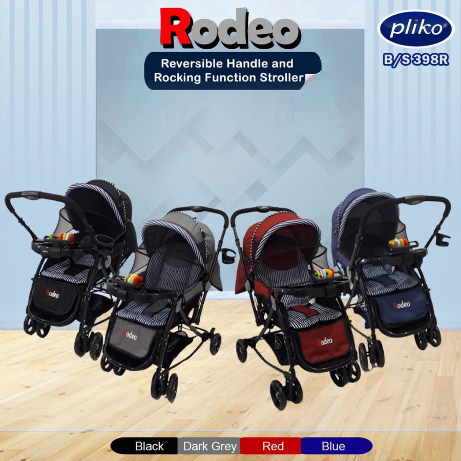 PROMO KERETA DORONG BAYI BABY STROLLER PLIKO TYPE PK 398 RODEO