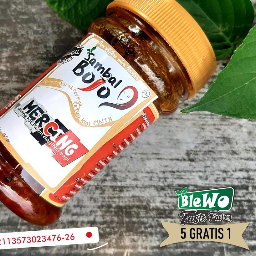 

Termurah✔️-Oseng MERCon dangING sapi (BoJo MERCING)Hitz kemasan botol 150gr