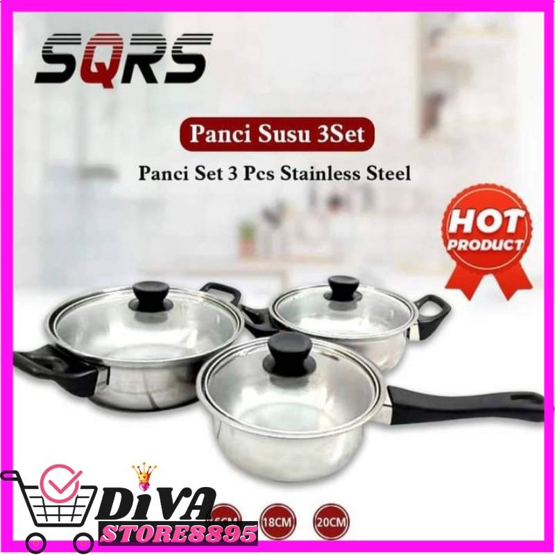 Panci susu 3pcs sqrs divastore