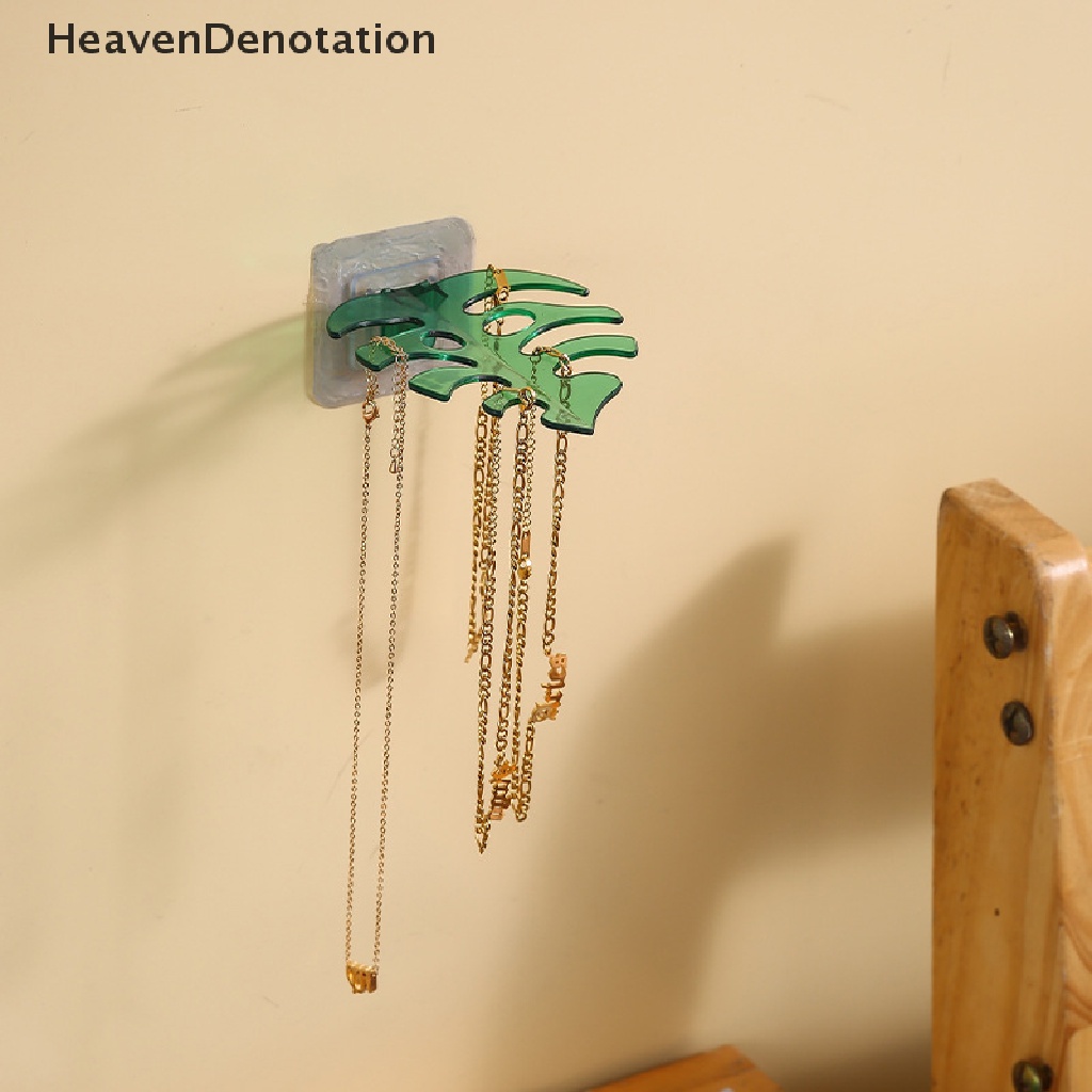 [HeavenDenotation] Leaf Hook Dinding Organizer Rak Kamar Mandi Silet Tempat Sikat Gigi Penyimpanan Hook HDV