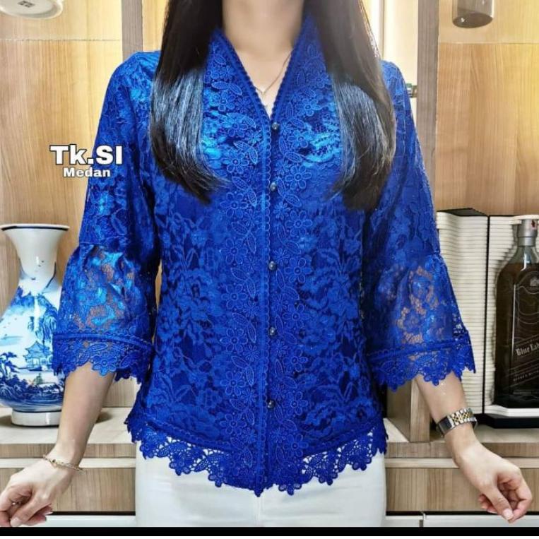 LANGSUNG ATC atasan brokat/brokat elgana/blouse brokat