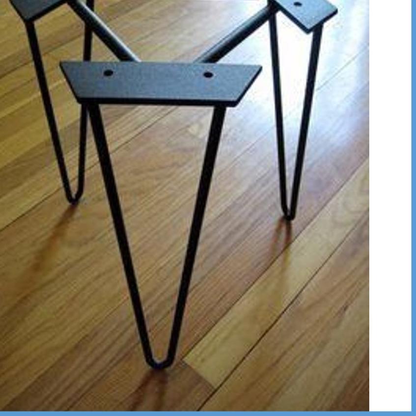 ➦ kaki meja hairpin leg 2 segitiga 50cm / hairpin legs / hairpin leg / kaki meja kursi ➸