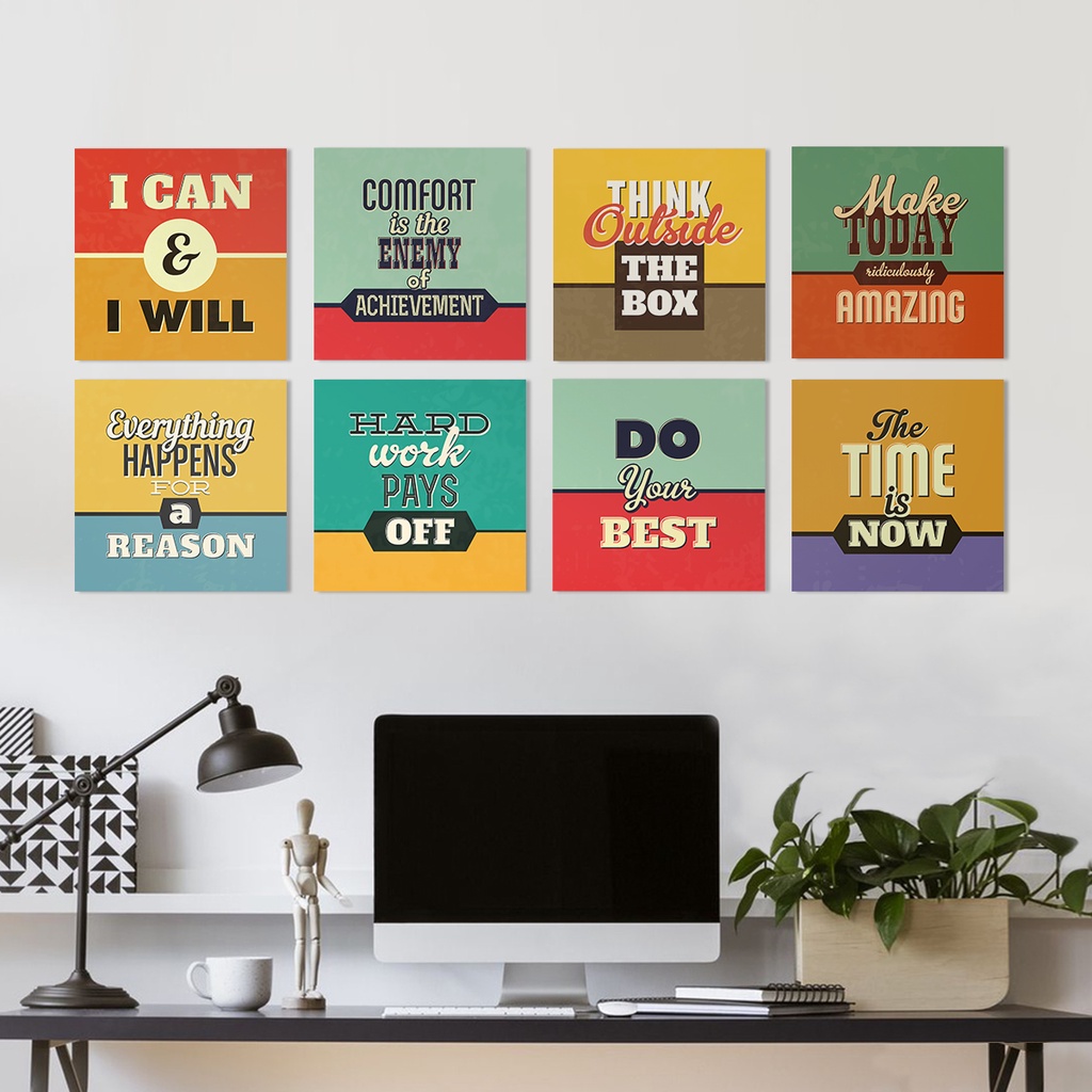 Jual Hiasan Dinding Quotes Poster Dinding Desain Motivasi Quote Vintage