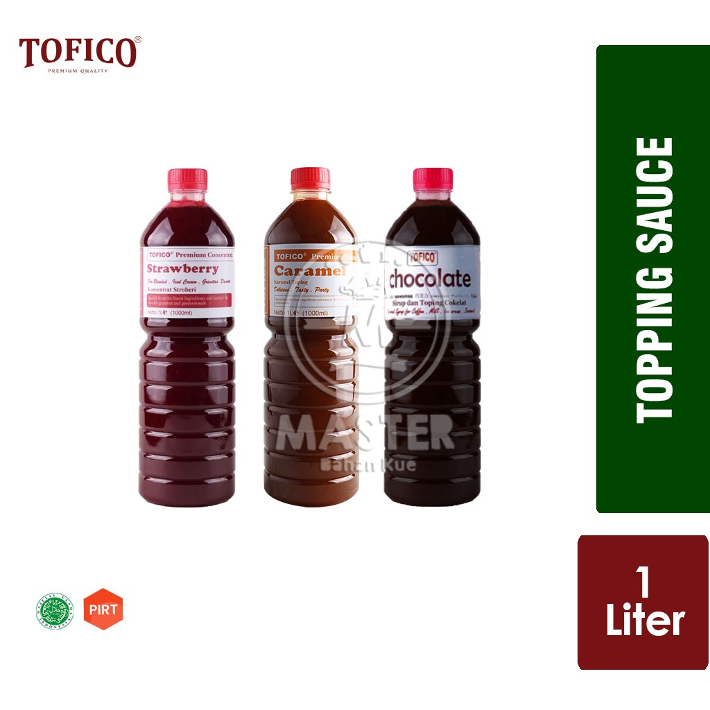 

Tofico Topping Sauce / Aneka Rasa Topping [Botol Plastik 1 Liter]