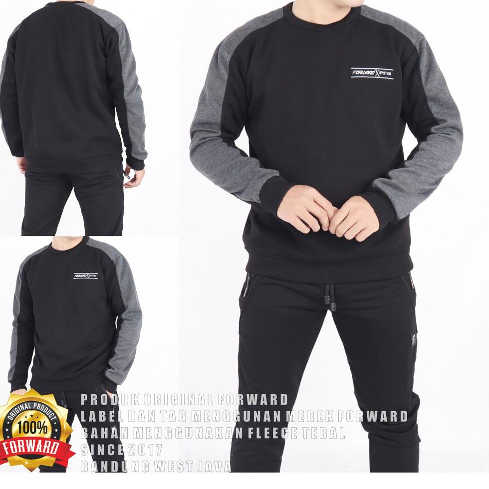 VIRAL Jaket pria sweater hoodie creawneck forward system
