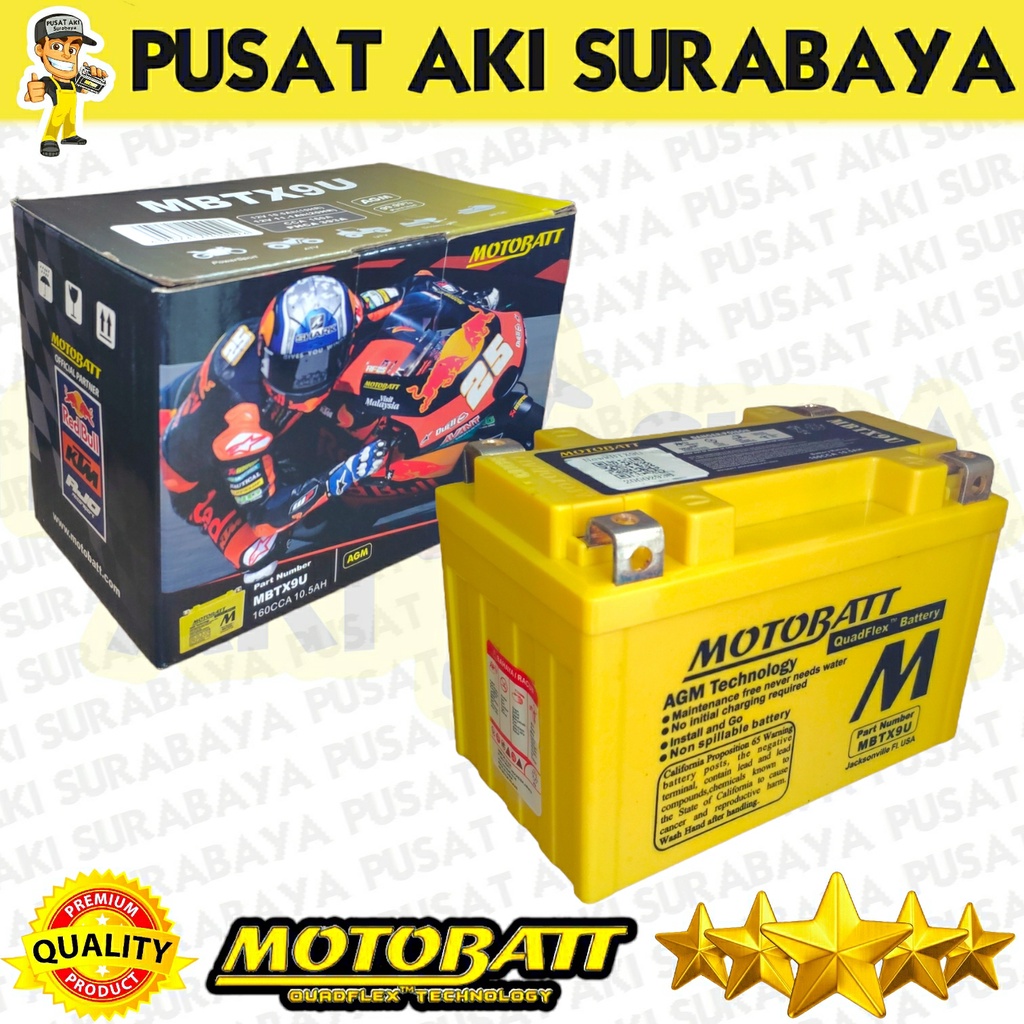 PASTI ASLI MOTOBATT MBTX9U ACCU KERING GEL BERKUALITAS SUZUKI BURGMAN 400 GSR600 GSX600 YTX9