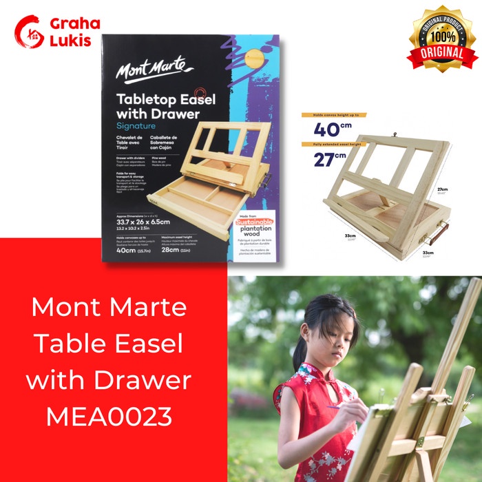 

Terlaris Mont Marte Table Easel With Drawer
