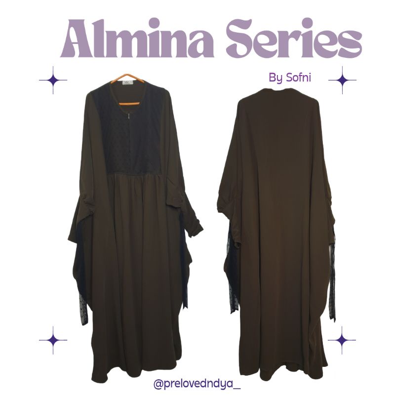 PRELOVED almina dress army bysofni