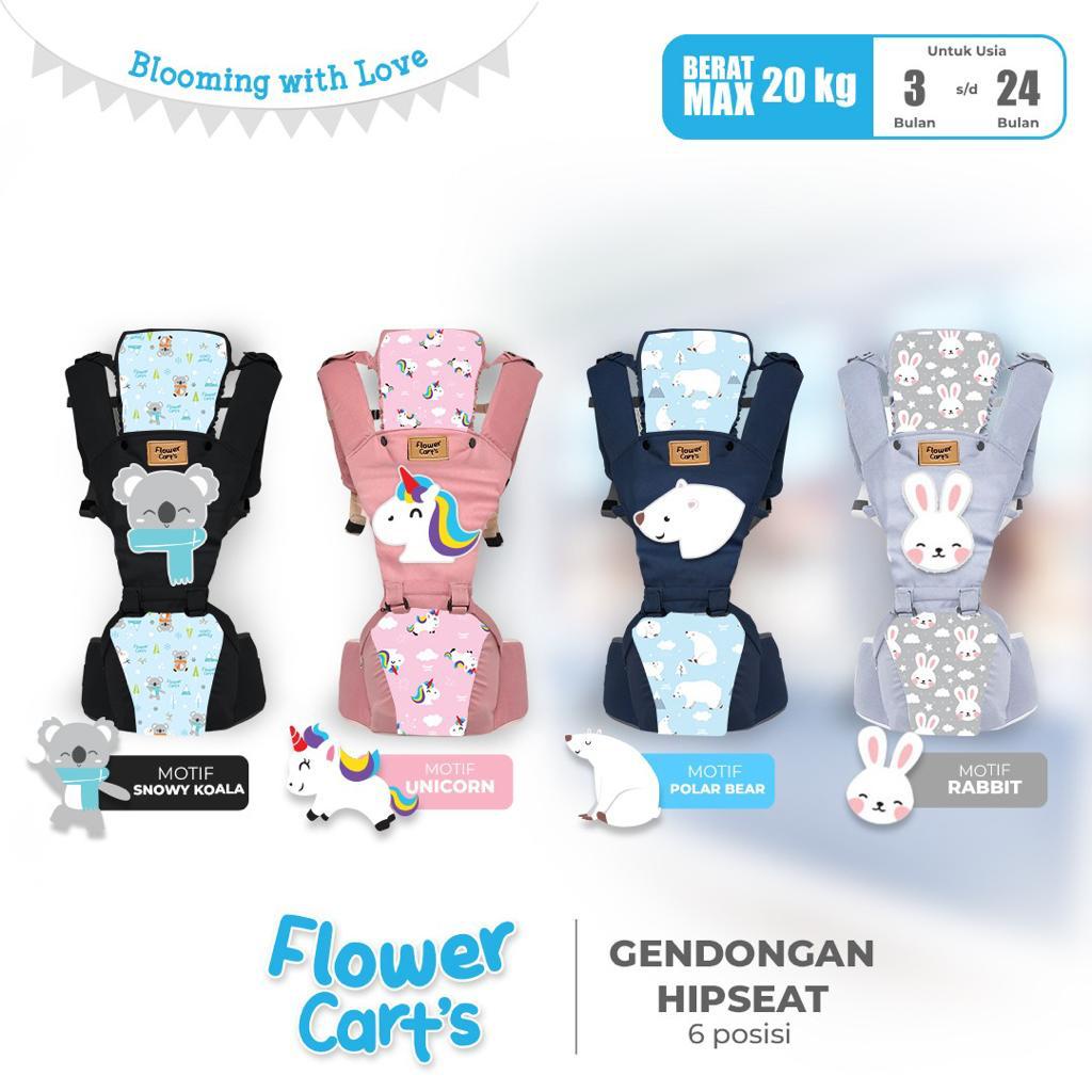 Flower Cart's Gendongan Bayi Hip seat Baby 6 Posisi 3 Bulan - 36 Bulan Hipseat