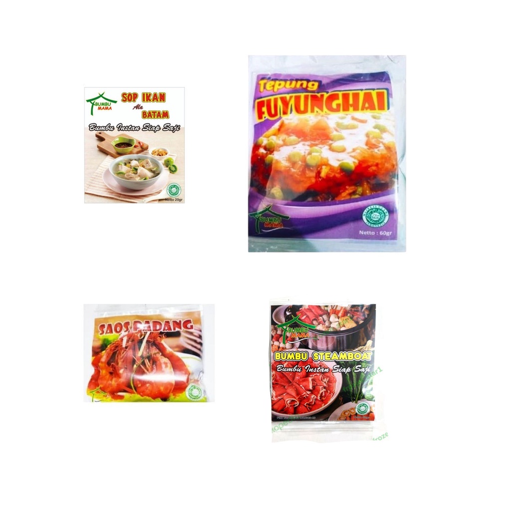 TEPUNG FUYUNGHAI BUMBU MAMA / BUMBU STEAMBOAT/ BUMBU MAMA / BUMBU SAUS PADANG / BUMBU SOP IKAN BATAM - SOP IKAN BATAM / TEMPURA