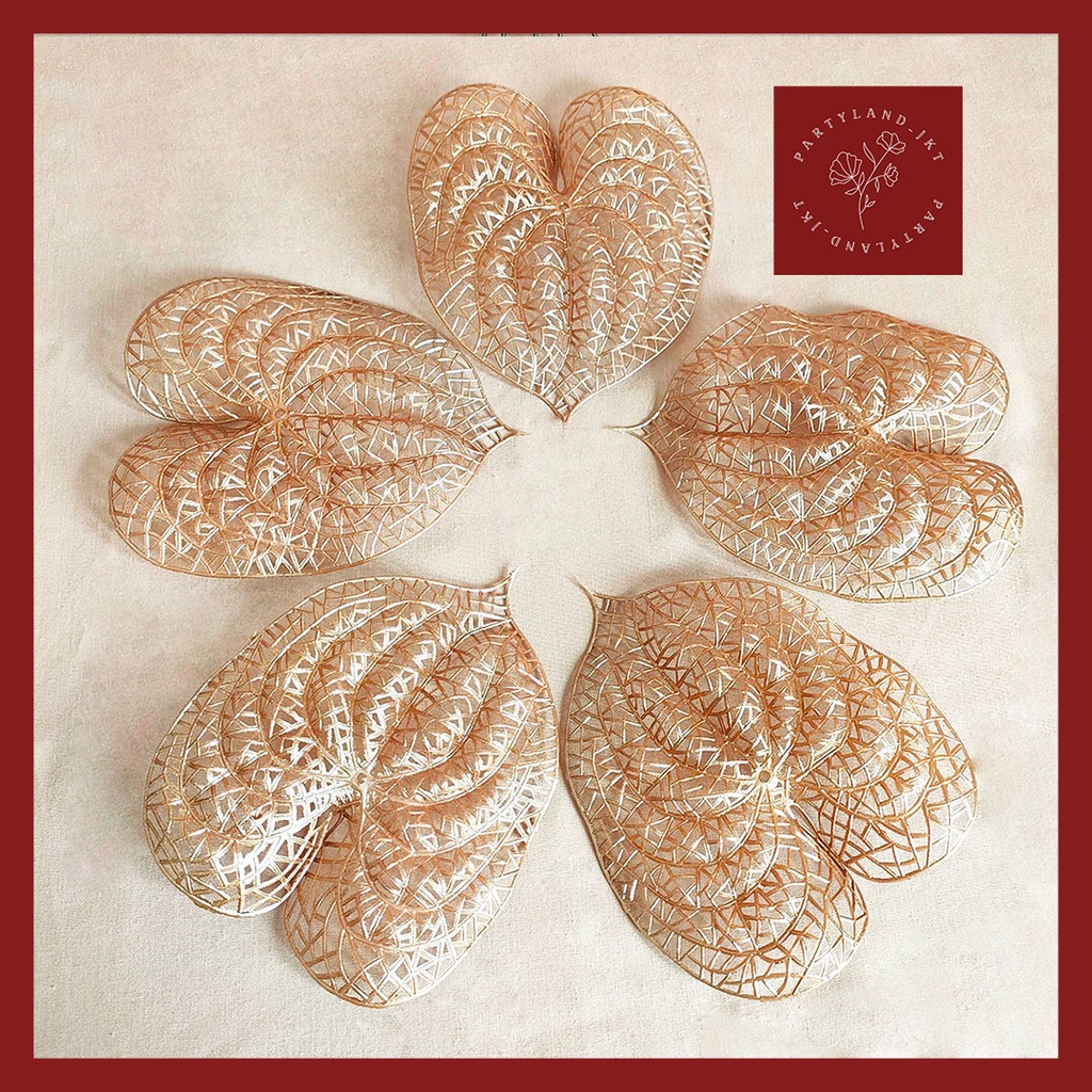 Gold Flamingo Lily Flower Ramadhan Hampers Decoration Lebaran Dekorasi Idul Fitri Hari Raya Hiasan Bunga Palsu Artificial Flower Bunga Plstik Hias