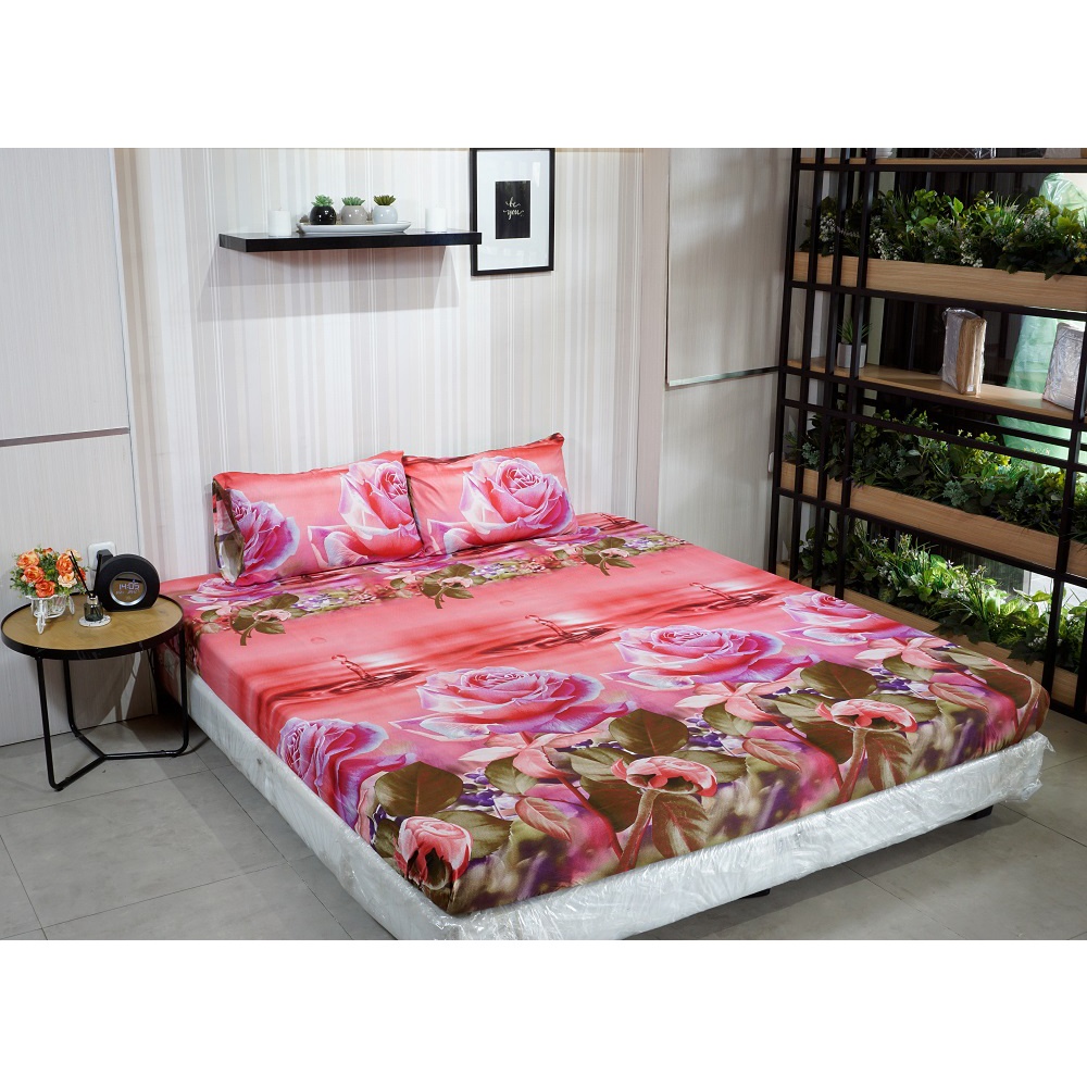 Idola Style Veronica Sprei 100 / 120 Micro Print Tinggi 20 cm MP-8015