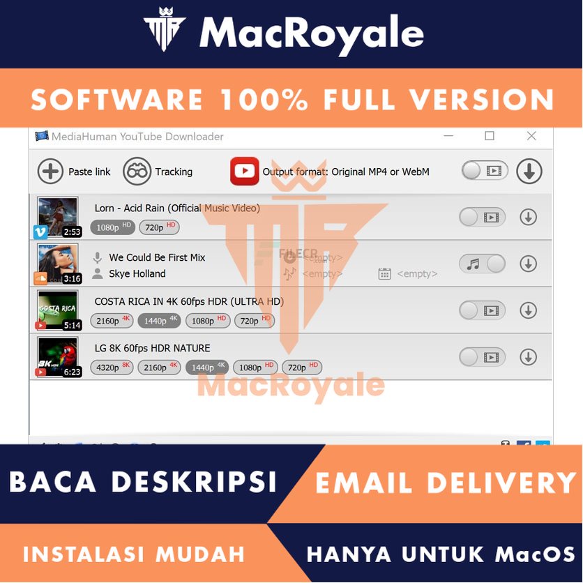 [MacOS] MediaHuman YouTube Downloader (1506) Full Version Lifetime Full Garansi