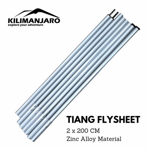 Paket Flysheet 4x6 M Plus Tiang Flysheet Kilimanjaro - Plus Pasak dan Tali - Bivak