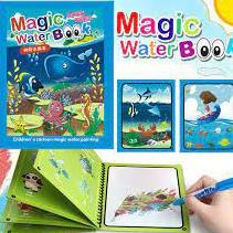 

M77 Magic Water Coloring Book Buku Mewarnai Doodle Book Reuseable Pena Air NEW ↷
